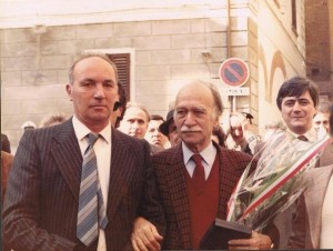 Roberto Tenerani e Giorgio Almirante