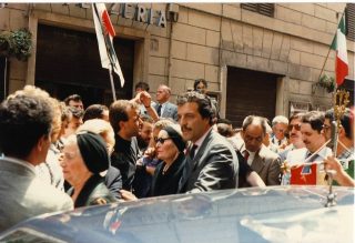 Il funerale di Almirante e Romualdi - 24 maggio 1988