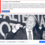 La pagina Facebook di Giorgio Almirante rischia la chiusura